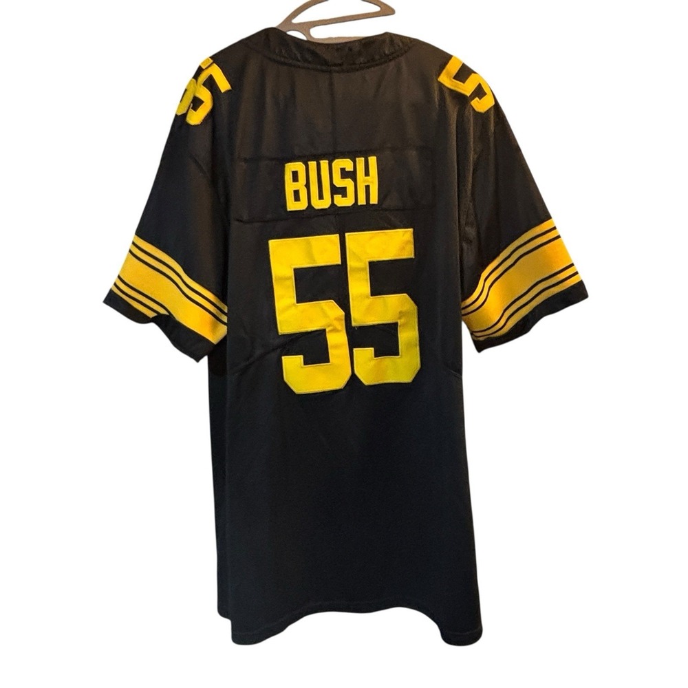 NFL Devin Bush Jr #55 Pittsburgh Steelers Black Jersey Shirt Nike Size XL Clean - Picture 3 of 13
